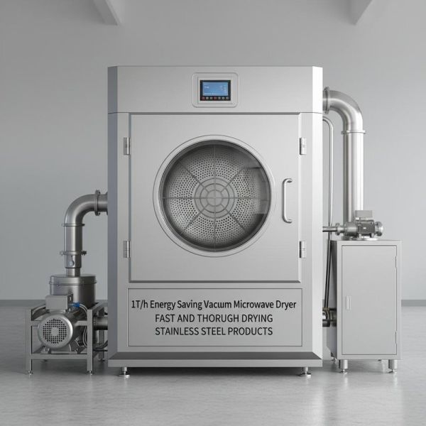 1T/h Energy Saving Vacuum Microwave Dryer For Fast And Thorough Drying Stainless Steel Products