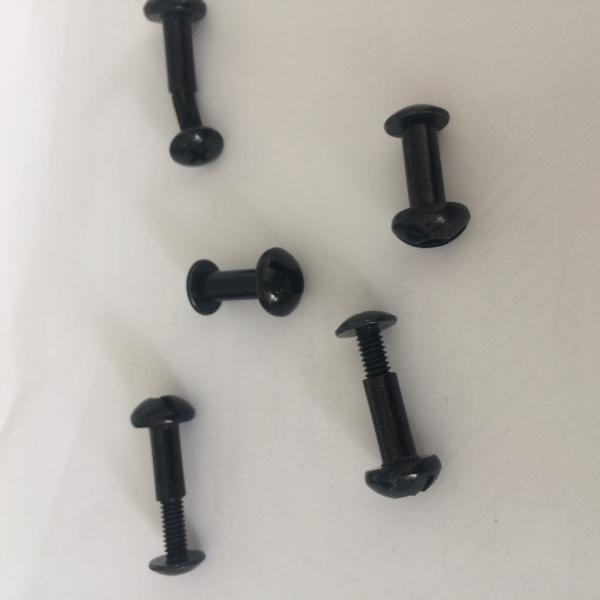 Black Zinc Plated Steel Binding Barrels and Screws