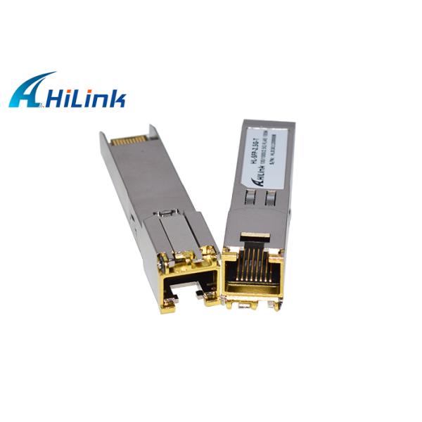 Приемопередатчик RJ45 Hilink 2.5G SFP омедняет модуль волокна 100M SFP