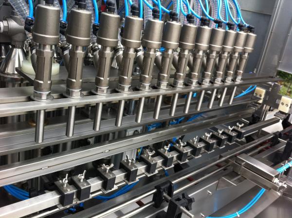 2kw PET Bottle Viscous Liquid Shampoo Filling Machine Silver Grey PLC Control