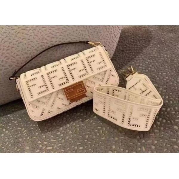 Newest Baguette Bag Embroidery Series Cross-Body Bag F Letters Pattern Embroidered Straps Bag