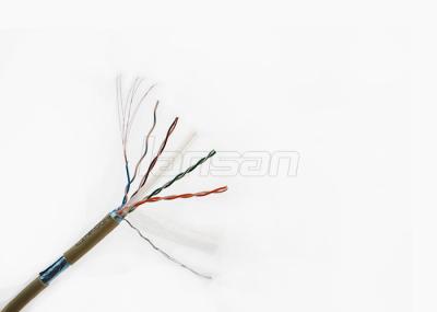 26AWG o elevado desempenho Cat6 remenda o ouro do cabo RJ45 50U chapeou a cor do cabo personalizada