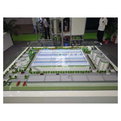 1:100 Water Treatment Plant Model Architectural Model Of Sewage Treatment Plant