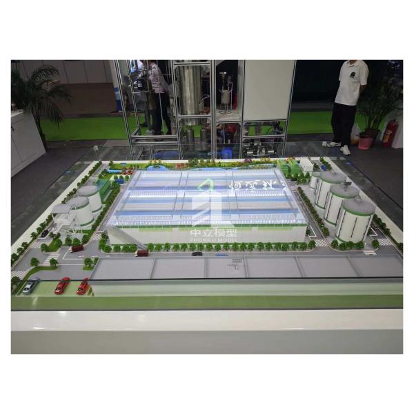 1:100 Water Treatment Plant Model Architectural Model Of Sewage Treatment Plant