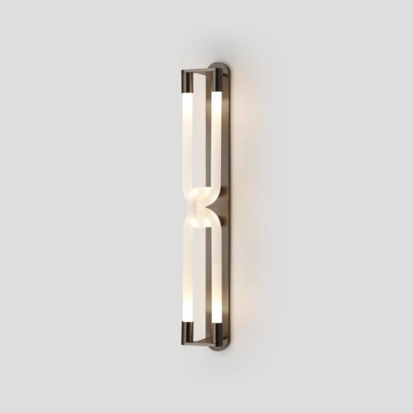 Modern Unique Design Gold Color Indoor Bedroom Bedside Lamp Luxury Art Deco LED Loopi Single Wall Sconce
