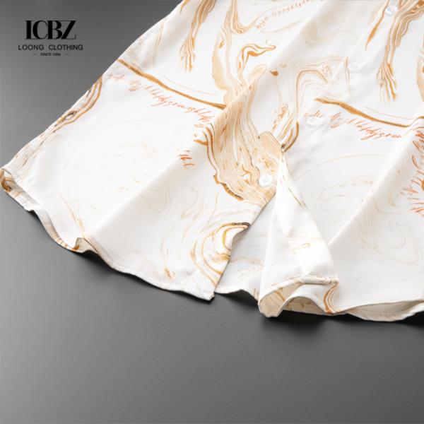 Осенние длинные рукава мужчины неформальный чек винтажные печатные рубашки стройный фит одиночный грудь