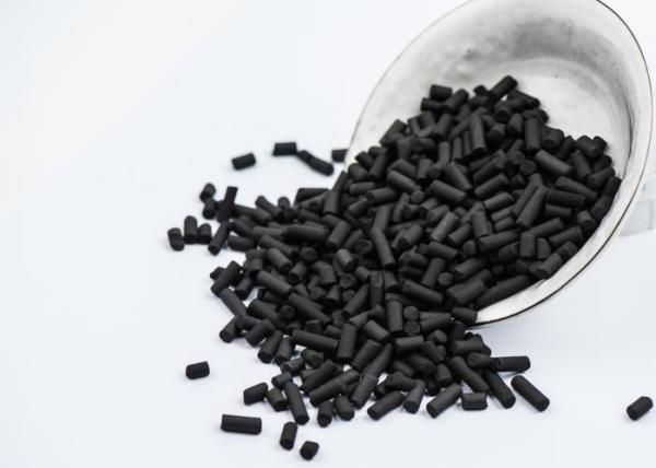 Low Ash Activated Filter Carbon Pellets , 4mm CTC 50 Extruded Activated Carbon
