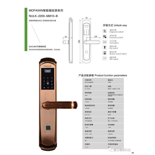 Fingerprint Intelligent door lock digital door lock keyless touch lock Biological fingerprint lock