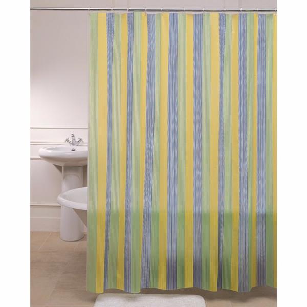 Eco Friendly PEVA Shower Curtain , Water Resistant Fabric Shower Curtain