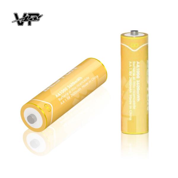 1.5V Rechargeable AA Cylindrical VP Lithium ion Battery 3600mWh Non USB Charger