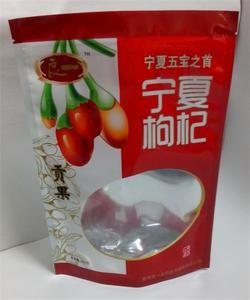 Printed Food Zipper Plastic Packaging Bags with Clear Window