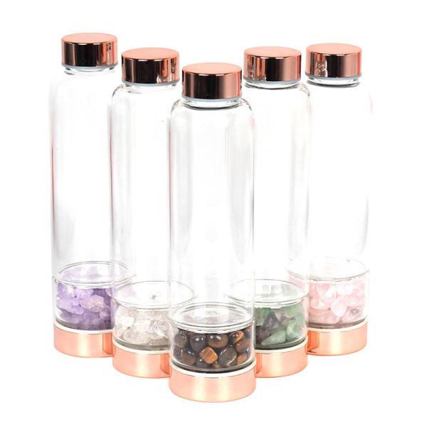 Heat Resistant Shatterproof Water Bottle , Non Toxic Glass Travel Water Bottle