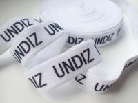 O silicone impresso Logo On Elastic Webbing Tape personalizou o projeto