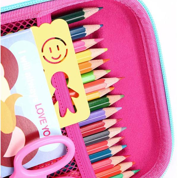 w9 inch Debossing Logo EVA Pencil Case Waterproof