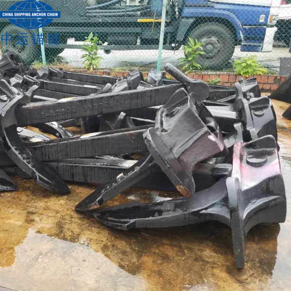 IACS Cert. Marine B Type Hall Anchor Black Painted Stockless Anchor
