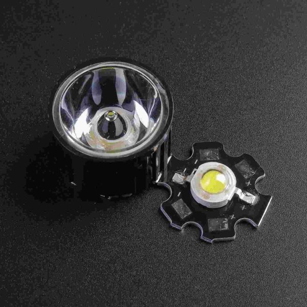 1W PMMA LED Optical Lens 45 Degree Viewing Angle for LED Spotlight & Downlight Manufacturers