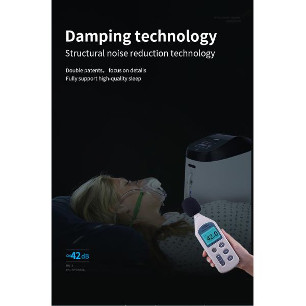 Silent And Wireless Controlled Large Screen LCD Display Portable 9L Hospital Grade High-Efficiency Oxygen Concentrator