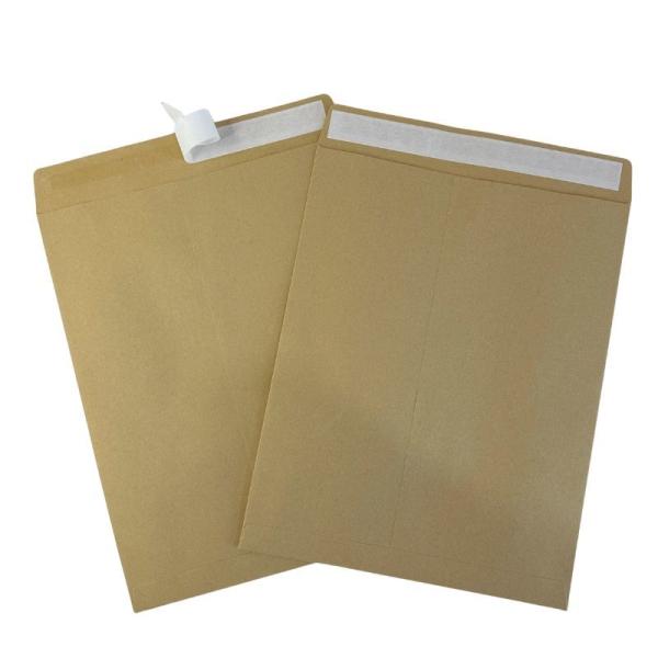 Customized Brown Kraft Paper Envelopes C6 A5 A4 Self Adhesive Envelopes