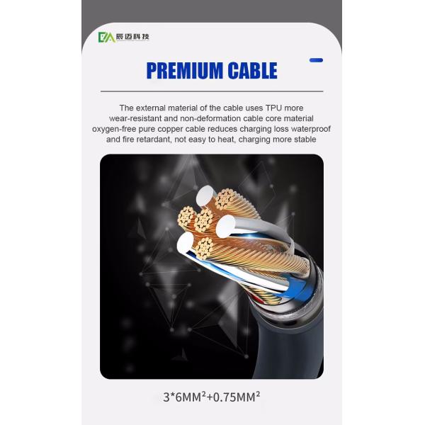 Le câble de charge de type 2 à type 2 32A 7Kw