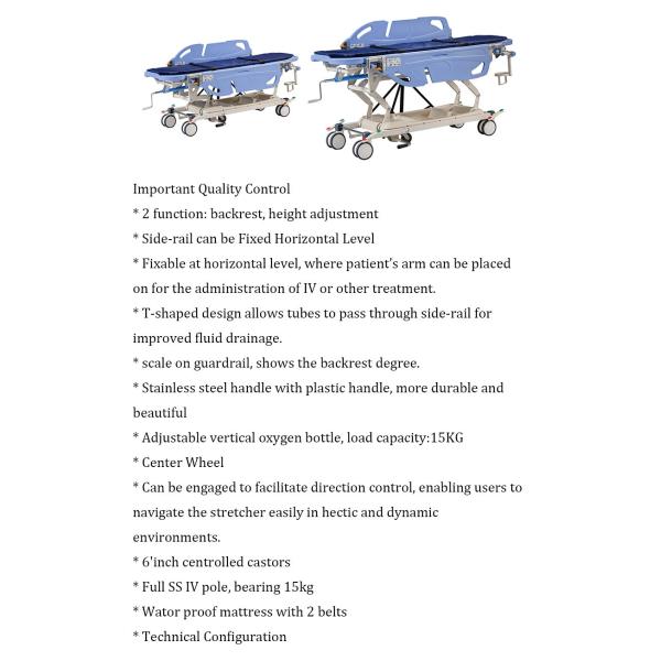 Manual Patient Emergency Transport Stretcher Hospital ODM OEM