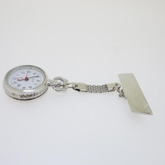 Silver Mesh Band Metal Chain Medical Watch Hospital Nurse Watch With Quality Chinese Movment SL68, Laser Back Logo
