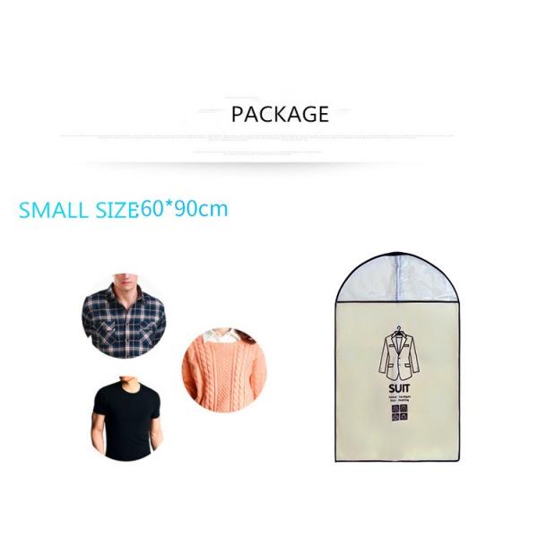 Bolsos plásticos no tejidos plegables de la limpieza en seco del cierre en la parte superior del bolso del almacenamiento de la ropa