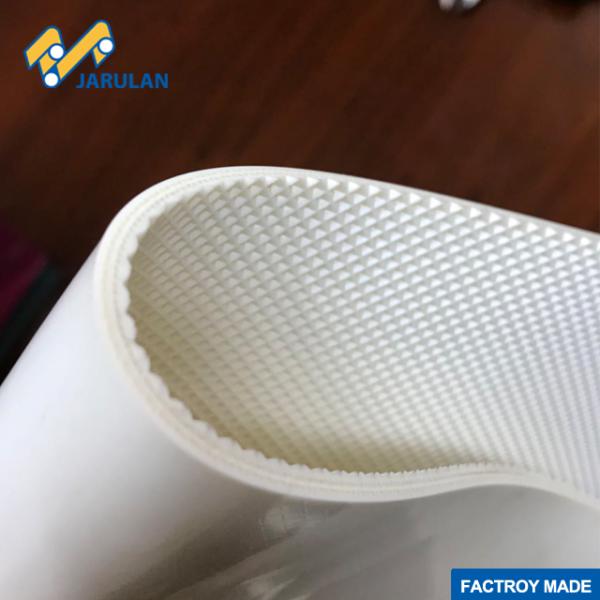 PVC Top Diamond Bottom Smooth Conveyor PVC Belt Green Color Double Side