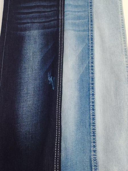 Weak Spandex Siro Yarn Cross Slub 8oz Denim Fabric 12+12*21/40 Construction For Jeans Or Denim Coat