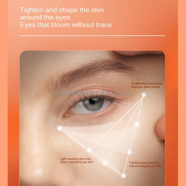 OEM Professional Manufacturer Freeze Dried Collagen Eye Mask Turmeric Infused Sleeping Moisturizer for Anti-Aging Anti-Wrinkle