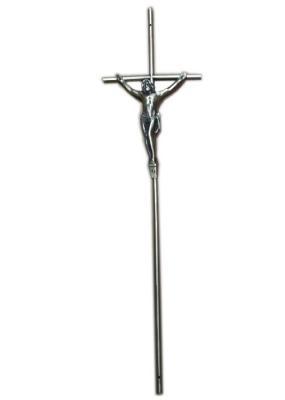 Size 64.5×17cm Funeral Articles D064  / Iron Coffin Crucifix With Zamak Jesus