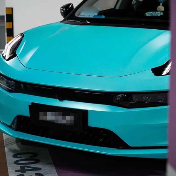 Pure Metal Baby Blue Car Vinyl Wrapping 1.52*18m Car Sticker With Air Bubble Free Photochromic Car Tint Film