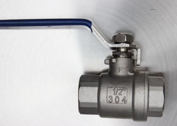Hygienic Two Way Ball Valve Stainless Steel AISI 304 With 180 Degree Rotary Handle