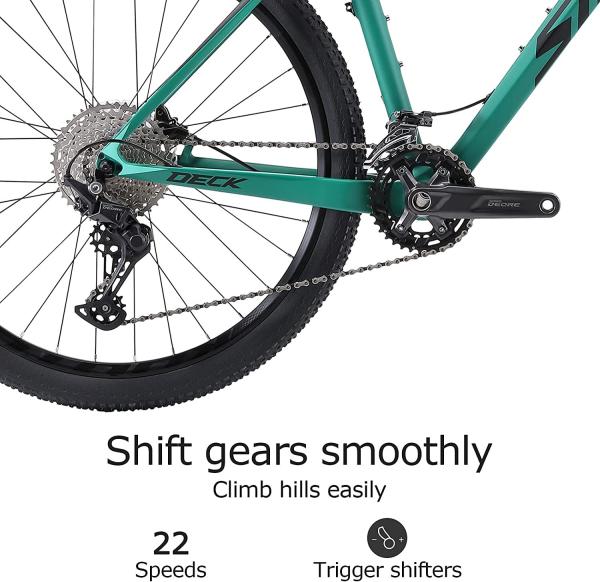 Dark Green SHIMANO Hardtail Mountain Bikes , 22S Sava Mtb 27.5