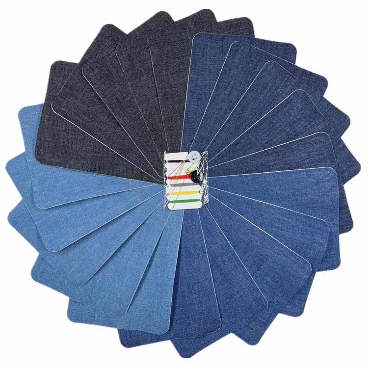 30-Piece Knee Patch Cloth Computer Embroidered Fabric for Clothing Ironing Denim Arbitrary Cut Patch