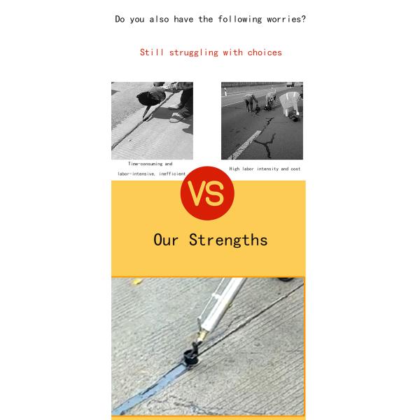 Low Maintenance Cost 100l Asphalt Road Crack Filling Machine Gasoline/ Diesel Crack Sealing Machine