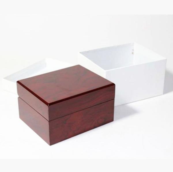 Classic Jewelry Wooden Box With White Leather Pillow  , Wooden Watch Box