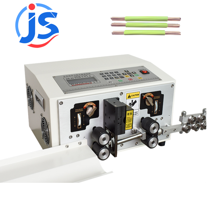 JunSheng HR-220S Touch Screen Control High Speed Steel Blade Wire Cut And Strip Machine with 3500-5000pcs/hour Output