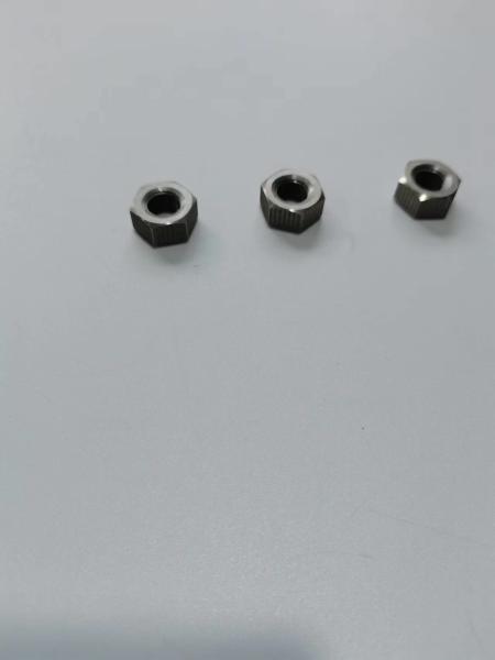 M8 M10 Customized Pure Molybdenum Nuts Screw Bolt Nuts machined surface
