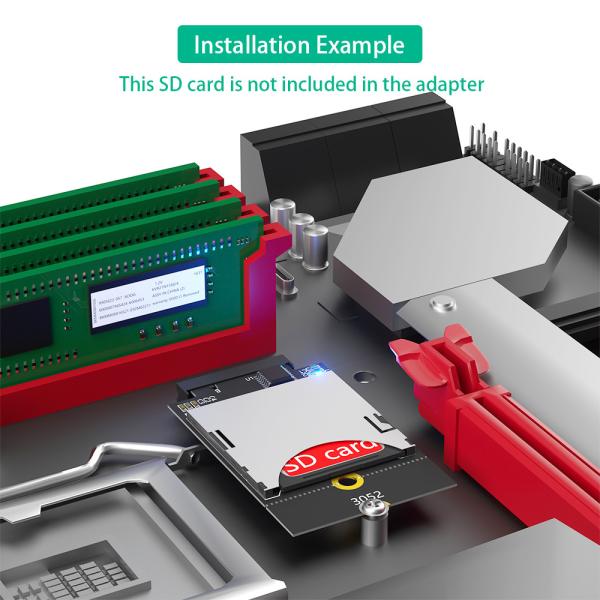 NGFF M.2 Key-B Интерфейс для карты SD-карты (поддержка USB-Bus, не SATA-Bus)