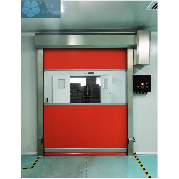 Red 2m/S 2mm Steel High Speed Industrial Doors