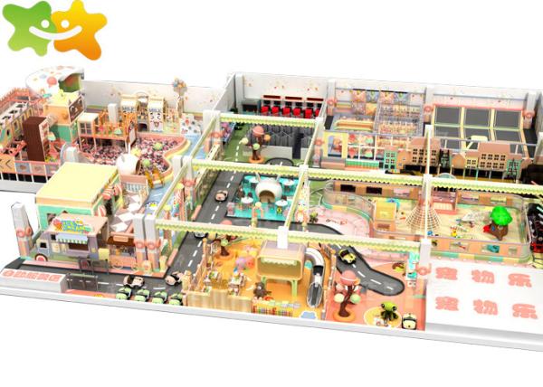 3-12 Years Old Kids Indoor Playground Equipment High Altitude Challenge