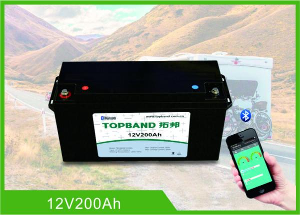 Deep Cycle Prismatic Cell Lifepo4 Rechargeable Battery 12v 200ah With Bluetooth APP