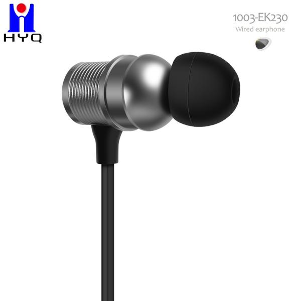 OEM Alloy Housing 106dB Metal Wired Earphones With Ear Hooks 10mm