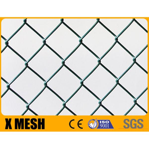 6m Height Soccer Filed Chain Link Mesh Fencing PVC Coated Chain Link Fence