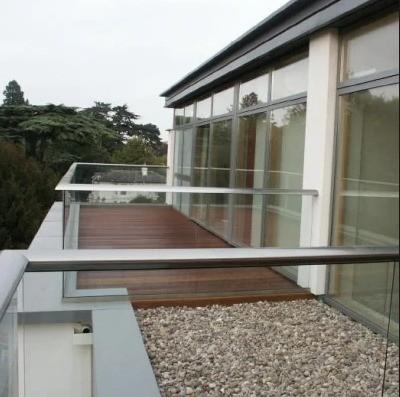 AS/NZS2208 1996 / SGCC/ CE 10 mm 12 mm Balustrade de vidro exterior Barrancos de vidro para varanda