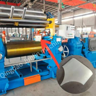 Deux rouleaux de caoutchouc de mélange de moulin de protection / caoutchouc de nylon de baffle pour la fuite de matériau