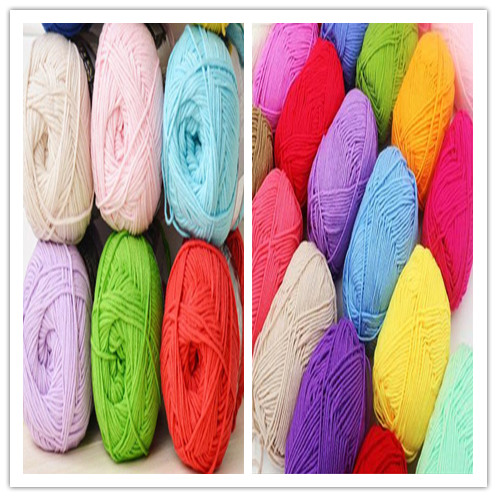 Fio de algodão macio super do leite 5Ply para o fio para confecção de malhas extravagante do desgaste do bebê