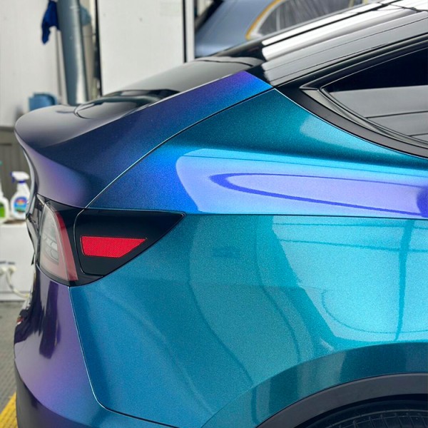 Matte Diamond Purple Blue Car Interior Vinyl Wrap Racing Car Sticker  Car Full Body Decals