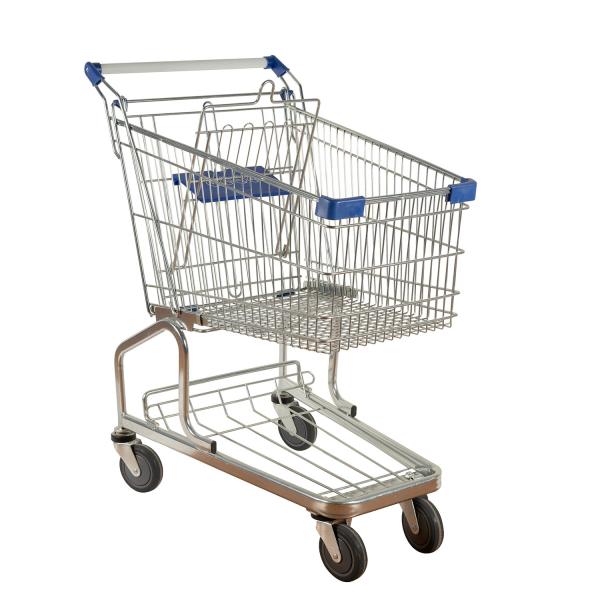 Trole alemão do fio de metal do trole 125L da compra do supermercado customizável
