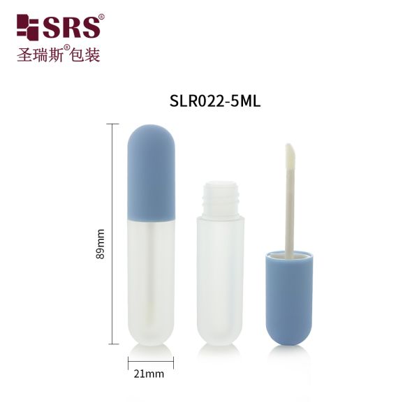 SLR022-5ML Round Bottom Tube With Dome Cap Lip Gloss Bottle Packaging Wholesale Applicator